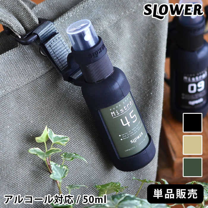 楽天市場 カラビナ付きスプレーボトル 50ml 単品 アルコール対応 アルコールスプレー 容器 Slower スロウワー 空容器 アルコール80 まで可 スプレーボトル 詰め替えボトル 携帯 おしゃれ アウトドア 虫よけスプレー キッズ 子供 雑貨ショップドットコム