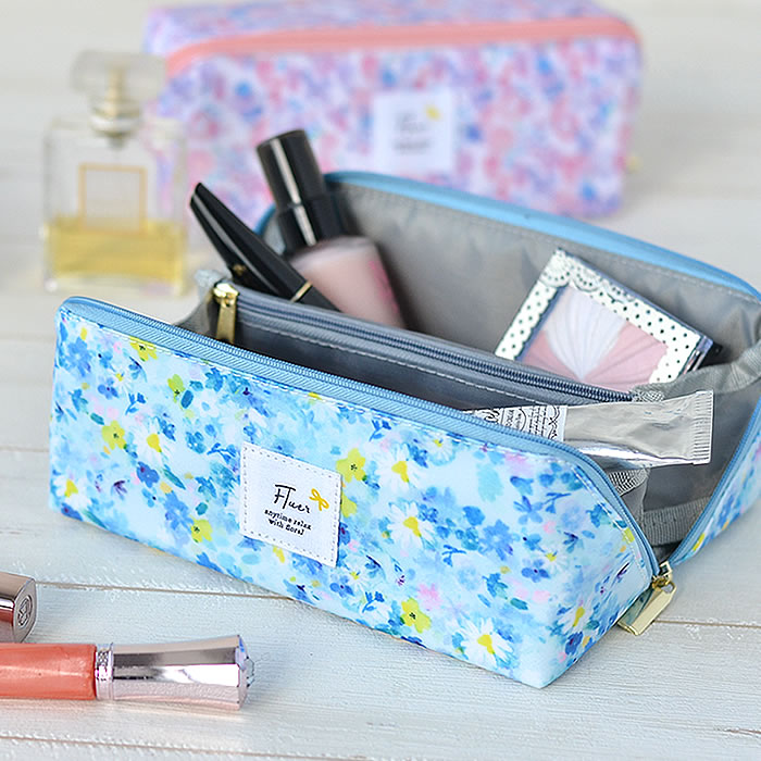 楽天市場 マルチ ポーチ 化粧ポーチ メイクポーチ Pacapo パカポ フルール M 大容量 機能的 かわいい 大きめ 小物入れ おしゃれ 180度開く 花柄 母の日 ギフト プレゼント トラベルポーチ ペンケース 高校生 収納 レディース 雑貨ショップドットコム