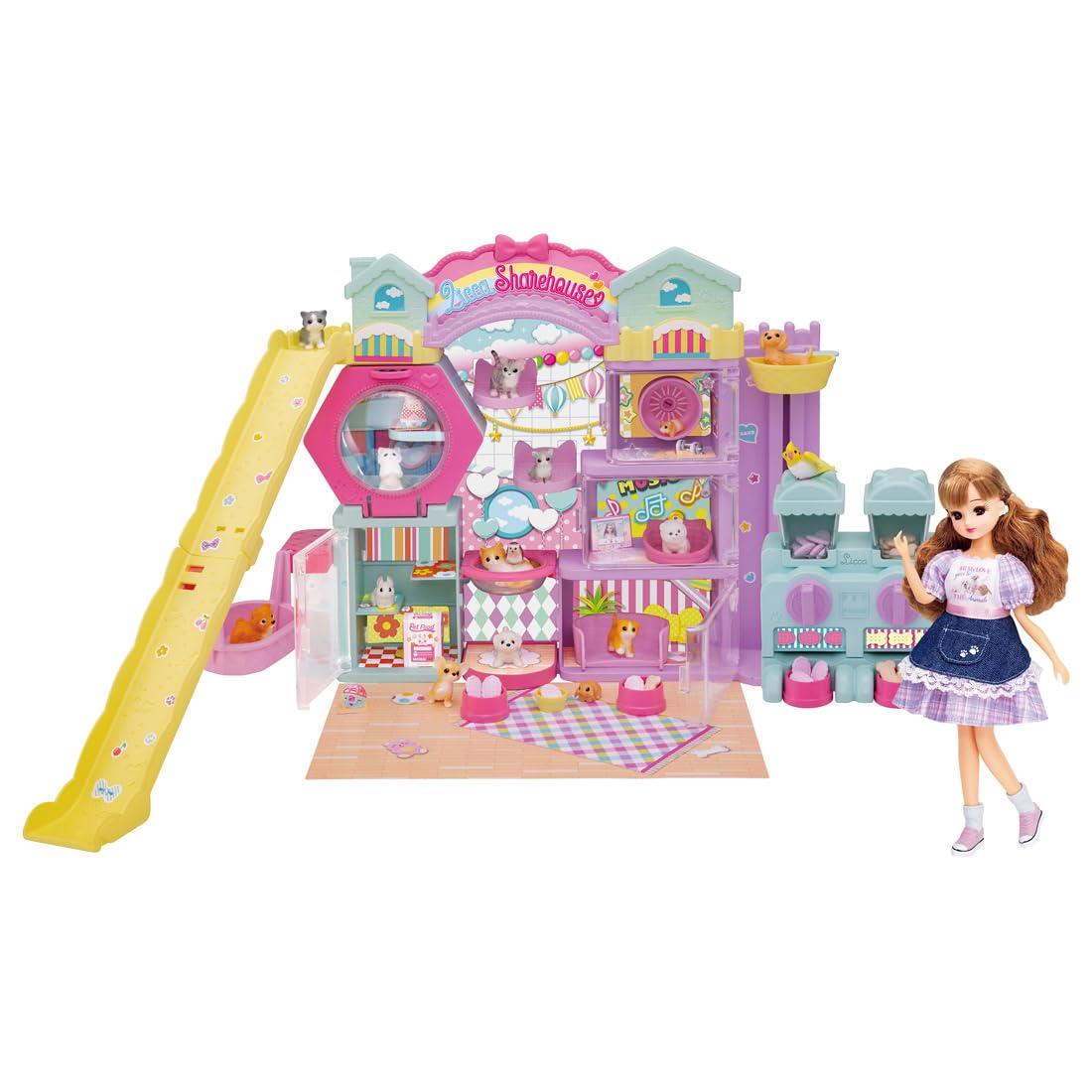 【お買い物マラソン★P最大47倍】タカラトミー(TAKARA TOMY) リカちゃん わんにゃんシェアハウス DX 着せ替え おままごと おもちゃ 3歳以上