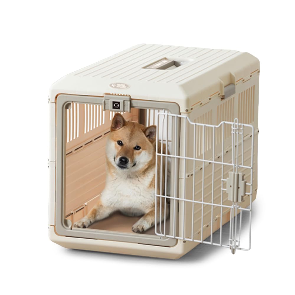 アイリスオーヤマ ペットキャリー 犬 キャリー 猫 キャリー 折りたたみペットキャリー FC-670 アイボリー｜雑貨ストア３６５