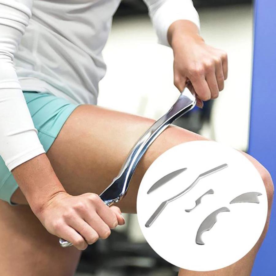 かっさ一皿 ステンレス鋼 揉み療治物の具 筋膜版行 美顔 後ろ側、脚、腕、首、肩に当て嵌めるされる自然科学治療法 美顔 美容