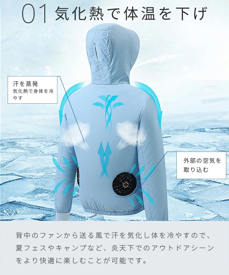 愛好者付き添い人御召しもの UVパーカー 冷感原料品 通気吸汗 軽さ 丸洗い能力のある 御勤め服 御勤め着 春夏 大気圏 メンズ レーディス 男女兼用 ファ