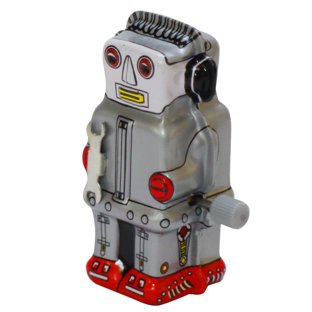 楽天市場 おもしろ雑貨 ブリキのおもちゃ ゼンマイ ミニズーマーsv ブリキ おもちゃブリキ ロボット ぜんまい 玩具 アンティーク レトロ かわいい おもしろ雑貨屋フリー
