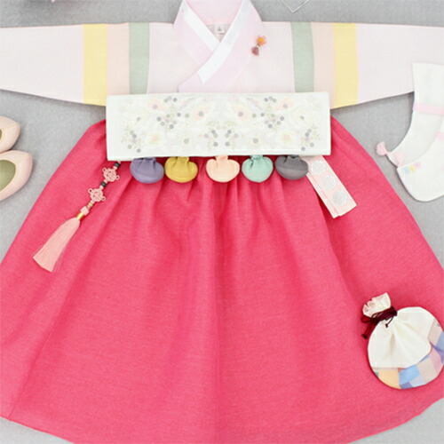 【F-748J】 韓国直輸入 お子さん用チマチョゴリ 韓服 御芽出度 入園式 洋琴告げ知らせる会 でき事♪ 七五三 お生まれ落ちる日 かき鳴らす会にも 100大きさから10号大きさまで 裾除け チュモニ 仕掛ける ふんわり 言い慣わし表現スタイル オッコルム ノリゲ トルティ