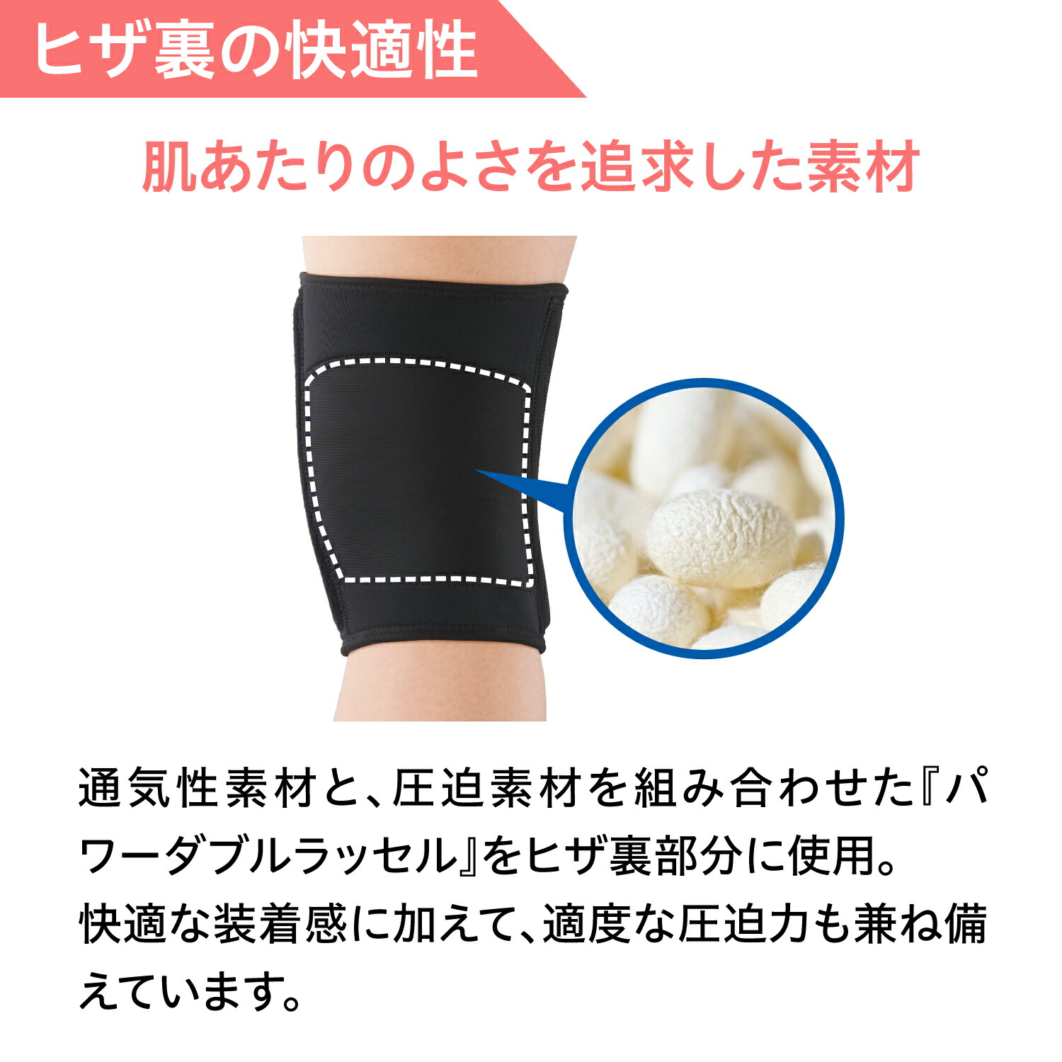 【楽天市場】膝サポーター 薄型 膝裏生地0.6mm 天然シルク抽出成分加工トップアスリート着用 アクティブ樹脂ステー アジャスタブル面