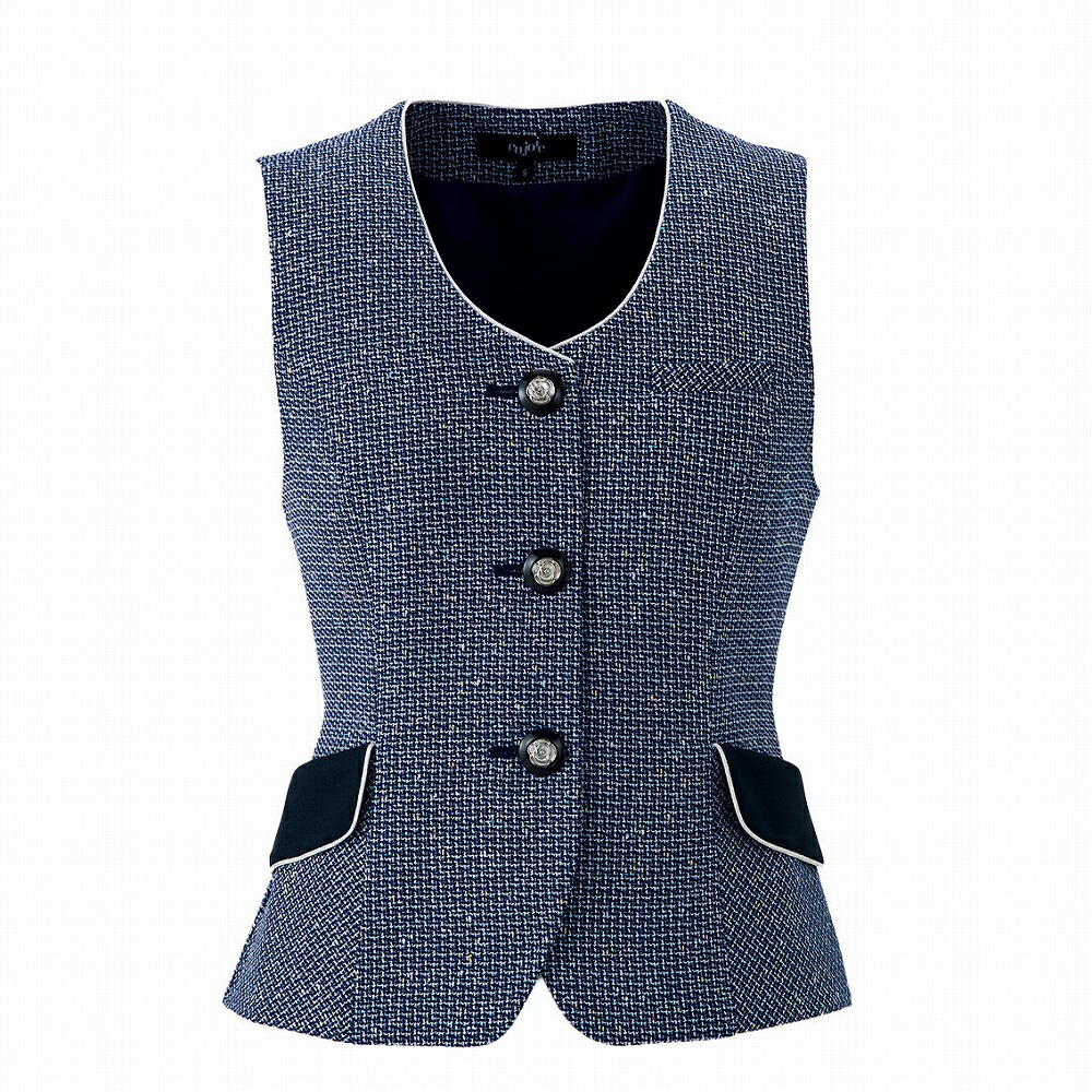 【取り寄せ】enjoie アンジョア 限りない 12130 (ZQ029) 5～15号 オール陽気 2025Spring＆SummerCollection レディースファッション-事務服-ベスト