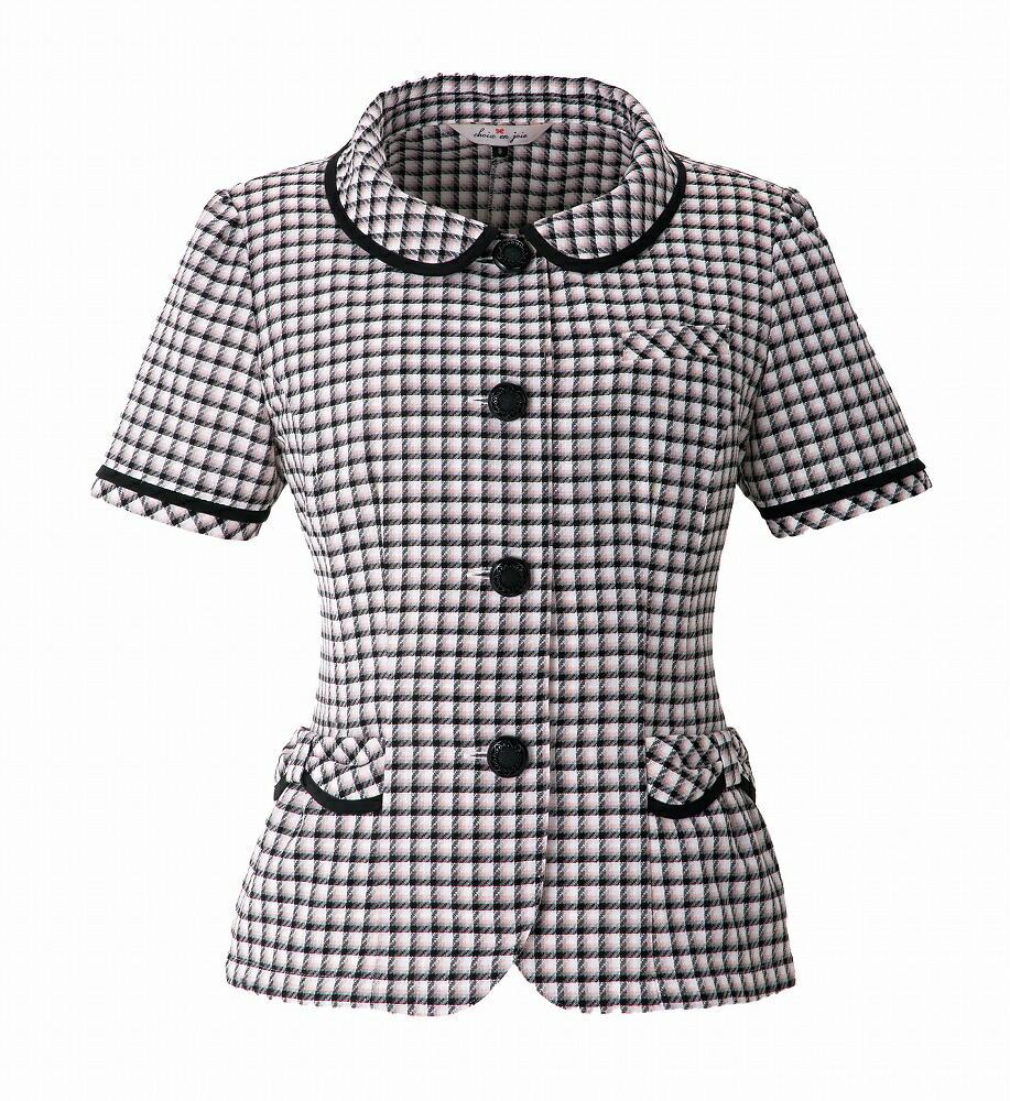 【取り寄せ】enjoie アンジョア オーバーブラウス 26390 (ZQ044) 17・19号 春夏 2025Spring＆SummerCollection