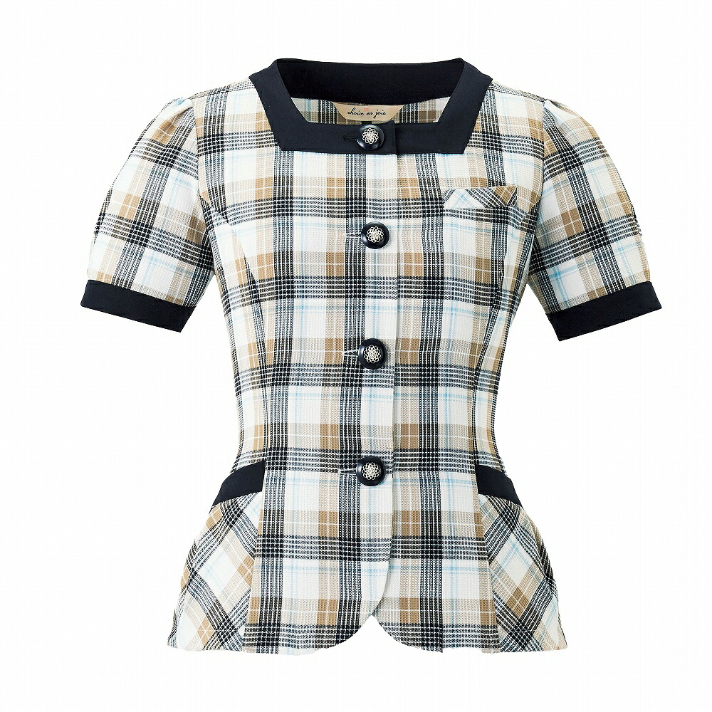 【取り寄せ】enjoie アンジョア オーバーブラウス 26660 (ZQ062) 5～15号 春夏 2025Spring＆SummerCollection