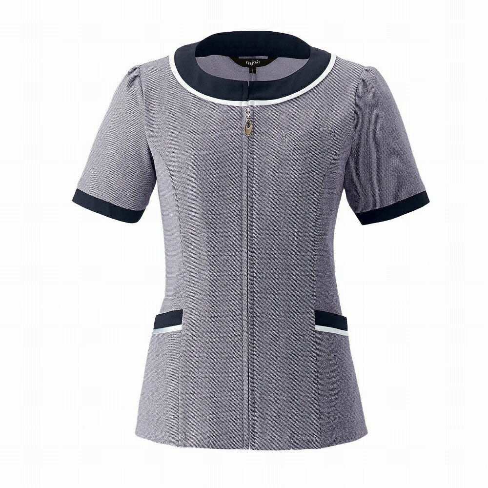 【取り寄せ】enjoie アンジョア オーバーブラウス 26750 (ZQ067) 5～15号 春夏 2025Spring＆SummerCollection
