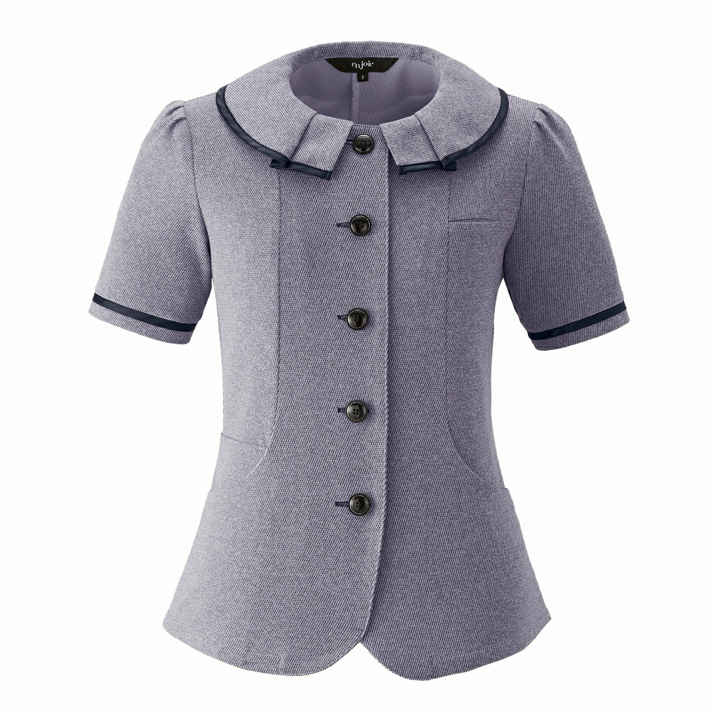 【取り寄せ】enjoie アンジョア オーバーブラウス 26752 (ZQ068) 17・19号 春夏 2025Spring＆SummerCollection