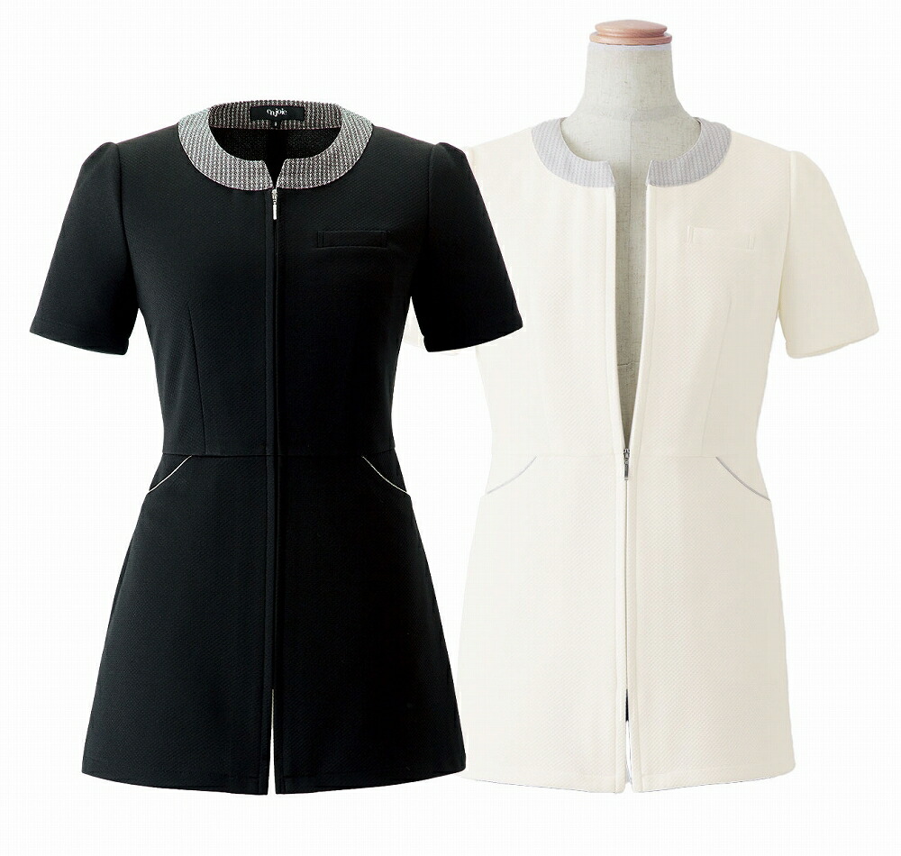 【取り寄せ】enjoie アンジョア チュニックジャケット 41695 (ZQ077) 5～15号 春夏 2025Spring＆SummerCollection
