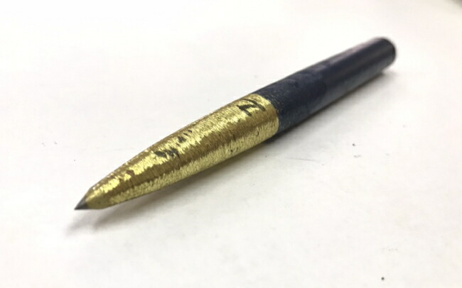 ナニワアロイ 字堀隠翅目【トンガリ】金管楽器巻4×4×50 027-44 超硬石工用物の具