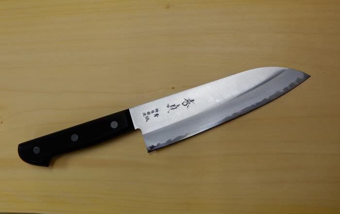 楽天市場】堺清高 スウェーデン鋼鍛造 割込包丁 三徳型 180mm(全長