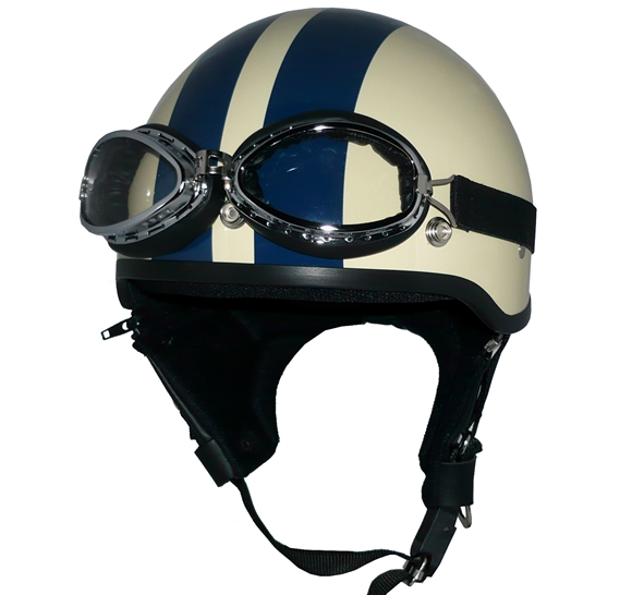 楽天市場】ポイント2倍！ZK-200 ヘルメット装飾ゴーグル付きビンテージ 
