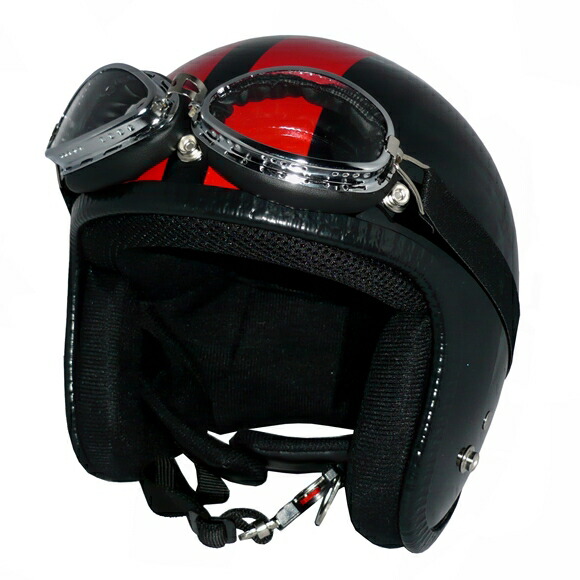 装飾ゴーグル付きビンテージ(ブラウンレザー) 125cc以下対応