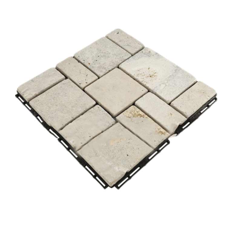庭タイル 敷石 タイル ジョイントタイル 天然石 大理石 タイル ジョイント 30×30cm ガーデンタイル ブロック風 敷き石 パネル 防草 除草 玄関 庭 ガーデニング 屋外 ベランダ バルコニー ストーン 園芸 洋風 diy 天然石パネル おしゃれ グレー ベージュ 8枚セット