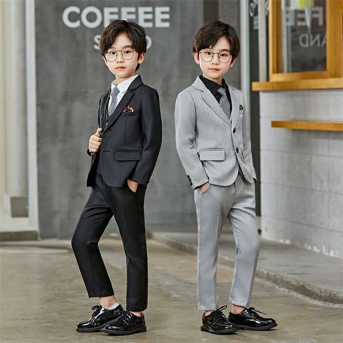 子供 ストライプスーツ キッズフォーマルスーツ かっこい 男の子