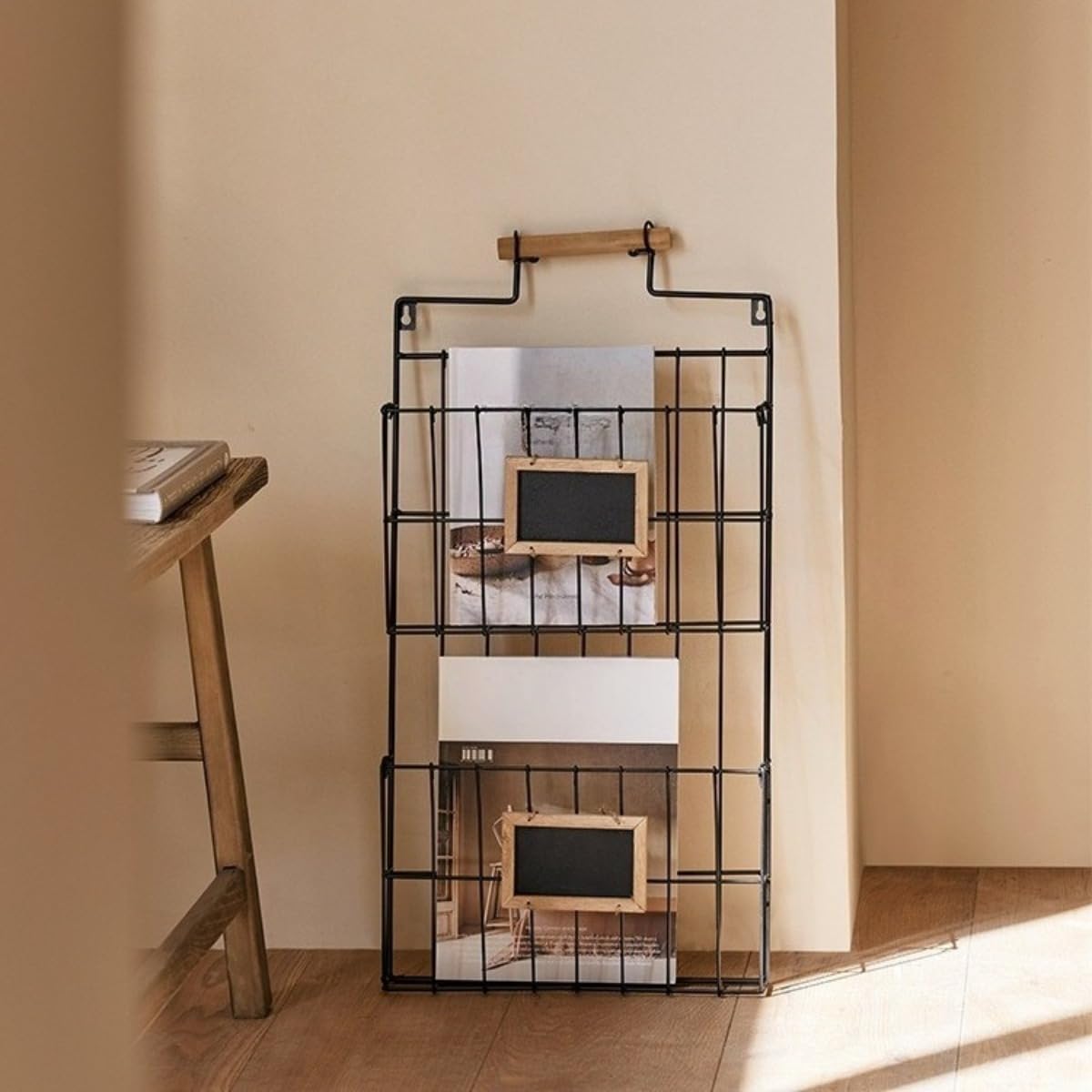 4つセット壁掛けブックラック　ウォールシェルフ　アイアン家具　ハンドメイド 4つセット壁掛けブックラック ウォールシェルフ アイアン家具