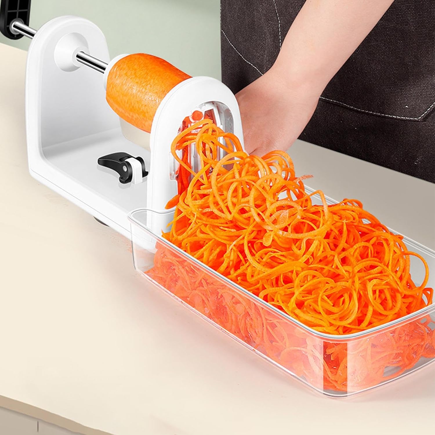 おろし器 水切り付き おろし専用 手動野菜おろし器 多機能ポテトマシン 大根 野菜 グレーター 滑り｜ZAX