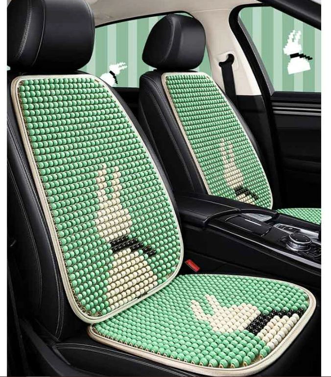 涼しい クールシート 通気性 カークッション ウッドビーズ 普通車 車シートカバー 車 シートクッション 夏 カーシートカバー 背もたれカバー 車用 蒸れない 木製ビーズ 運転席 助手席 セット 汗対策 シートカバー 内装パーツ 汎用 軽自動|ZAX