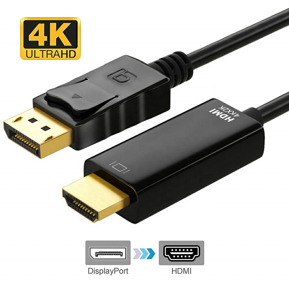 楽天市場】DisplayPort to HDMI 変換ケーブル 接続ディスプレイ