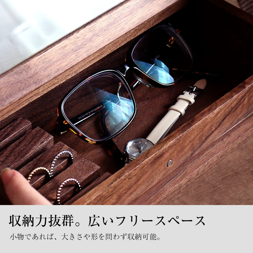 ジュエリーボックス木製アクセサリーボックス宝石箱収納大容量ネックレスリングピアス誕生日プレゼントs98-0004Sears(シアーズ)