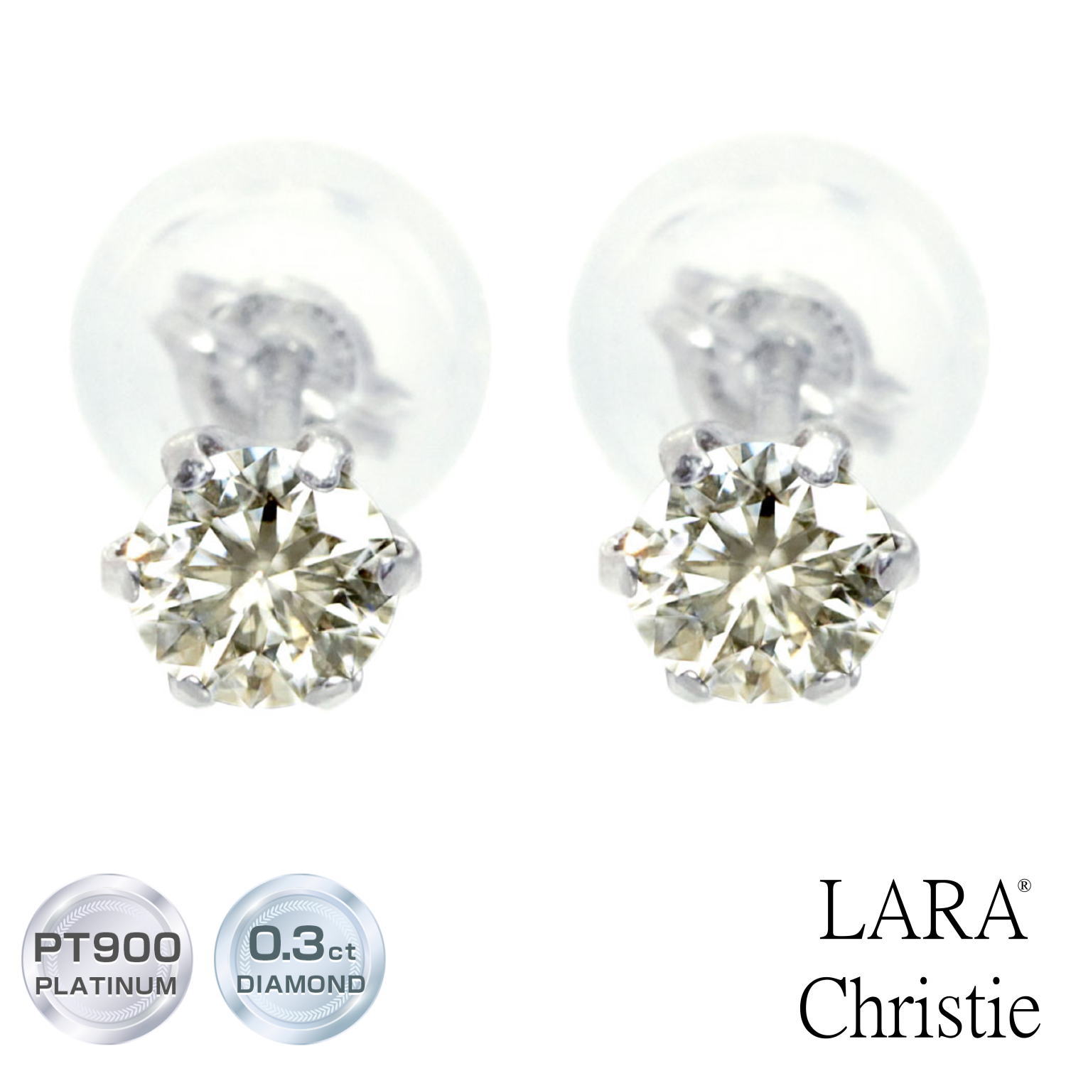 楽天市場】ララクリスティー ピアス レディース プラチナ 天然