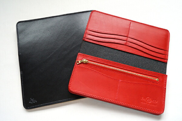 革蛸謹製 TAKOロングウォレット BLACK/RED 【smtb-td】【saitama】｜オリジナルレザーｓｈｏｐＺｅiｌ