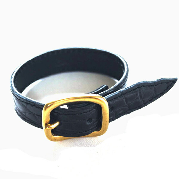 zele paris  本革クロコダイル　螺鈿　シルバー　バングル imgrc0114979744.jpg