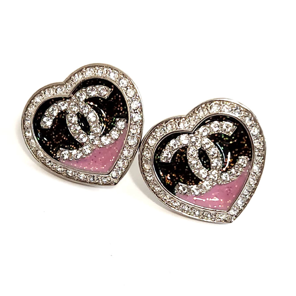 【限定セール】CHANEL ココマーク ハートモチーフピアス 中古 シャネル CHANEL ココマーク ハートピアス I24P刻印 ABC742