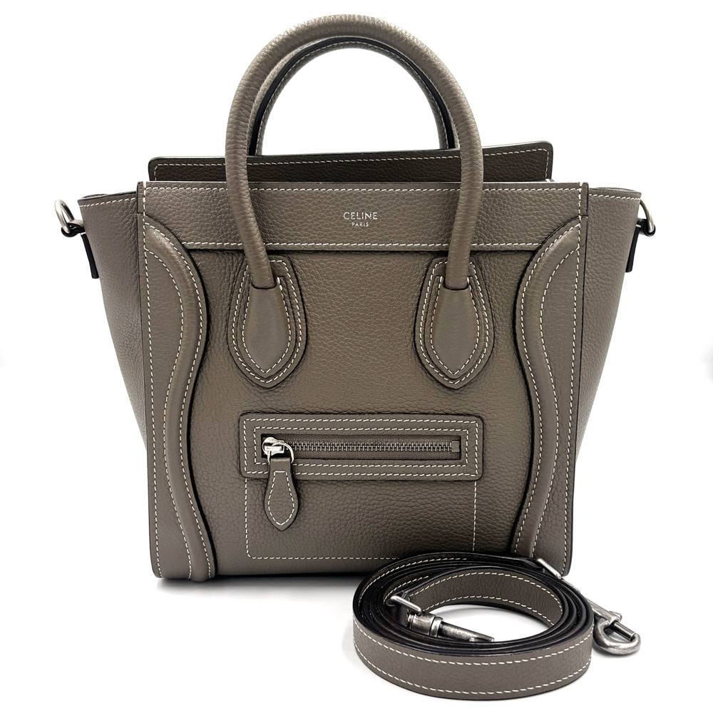 き*こ様 【極美品】セリーヌ ラゲージ ナノ スリ グレージュ 楽天市場】CELINE(セリーヌ) ラゲージ ナノショッパー
