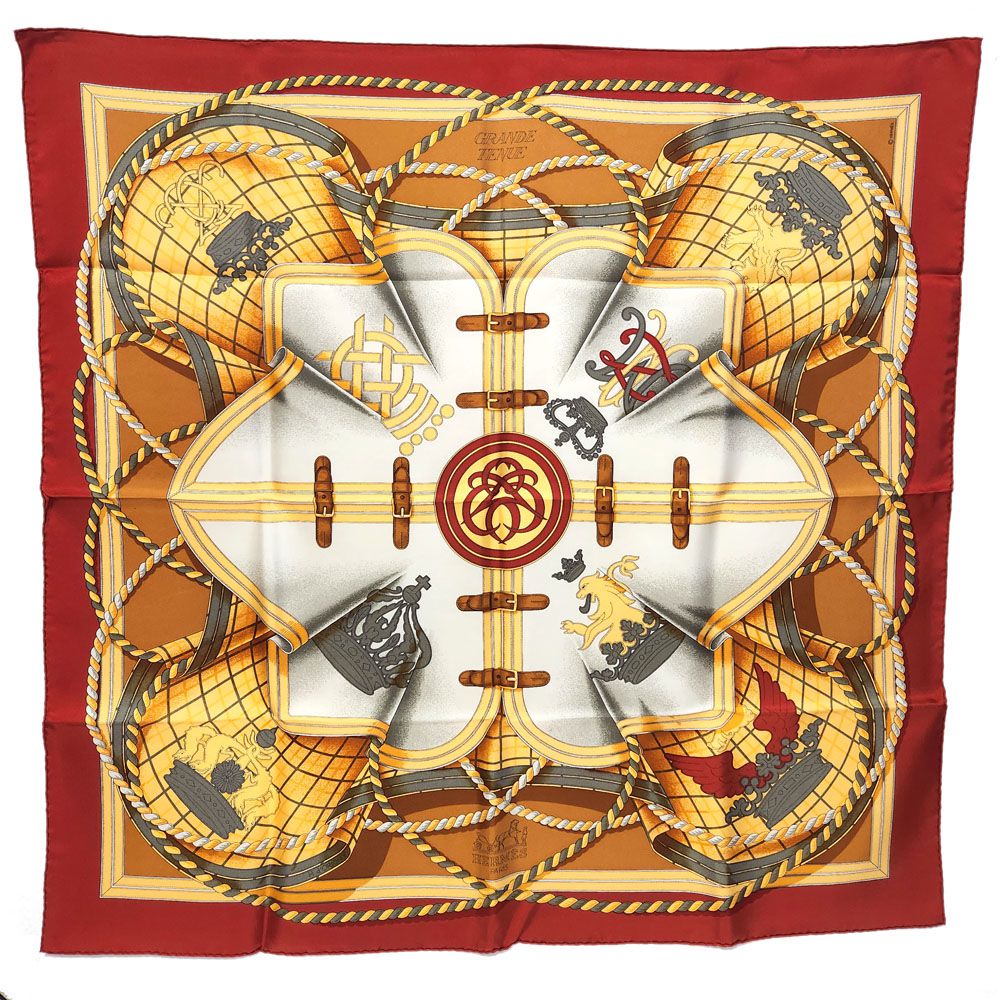 HERMES】エルメス カレ90 GRANDE TENUE 馬の礼装 スカーフ