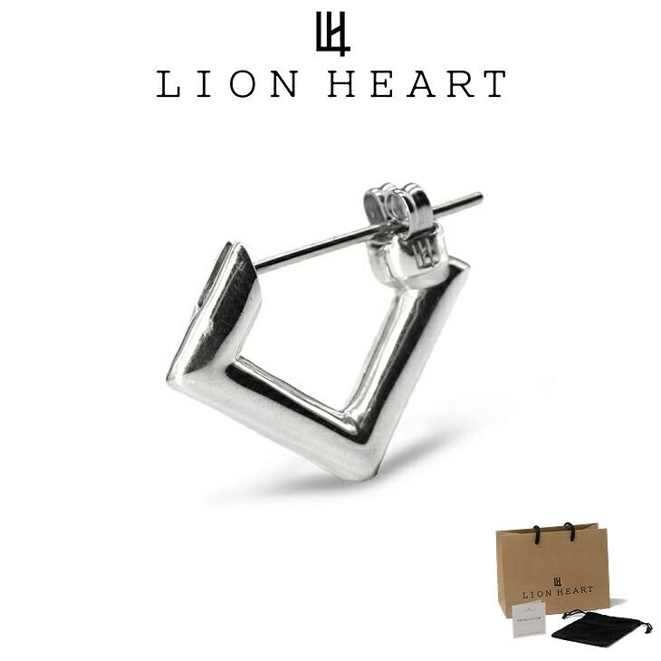 ライオンハート ピアス メンズ クロッシング ピアス シリンダースクエア SV925 サージカルステンレス LH-1EA152 LION HEART メンズピアス 片耳用 1点売り クリスマス 誕生日 プレゼント ギフト 彼氏 【ネコポス】 ブランド 人気 ランキング｜贅沢屋