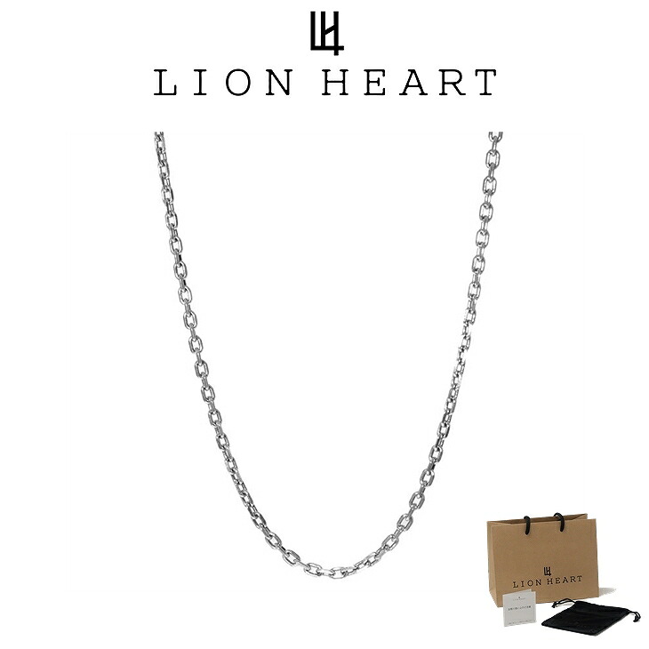 ライオンハート ネックレスチェーン メンズ ミディアム チェーン ネックレス カットアズキ 小豆 SV925 LH-1NC038B LION HEART クリスマス 誕生日 プレゼント ギフト 彼氏 ブランド 人気 ランキング