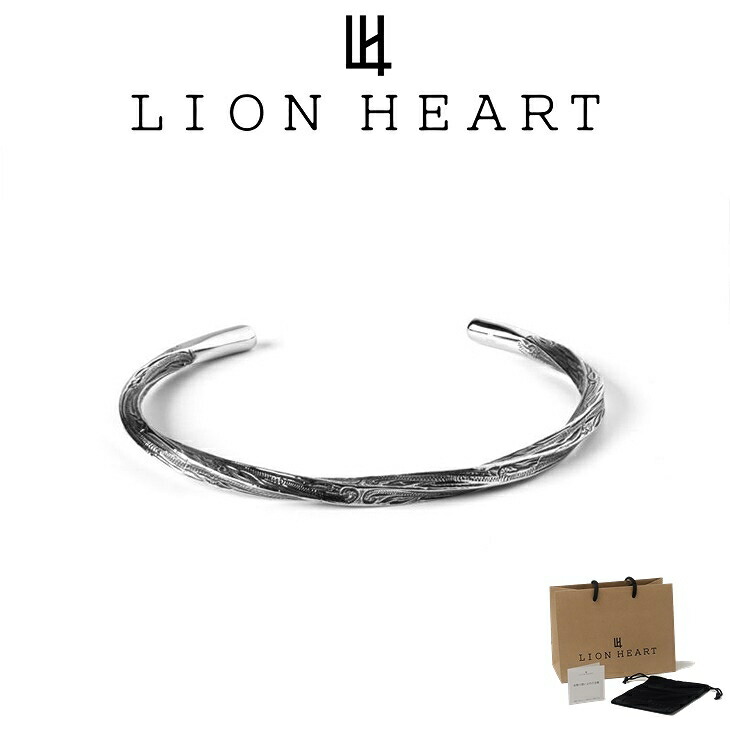 【即発】LION HEART バングル ブレスレット メンズ 316L ウェー LION HEART ライオンハート バングル ブレスレット メンズ WEB