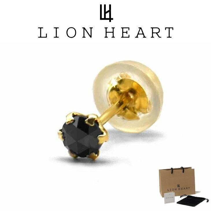 楽天市場】ライオンハートLION HEART ピアス プラチナ ブラック