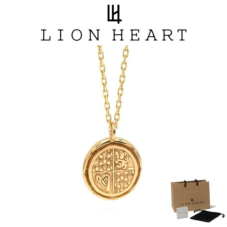 ライオンハート ネックレス メンズ クレスト プチ ネックレス K10 10金 プチモダン LH-1NE270 LION HEART クリスマス 誕生日 プレゼント ギフト 彼氏 ブランド 人気 ランキング