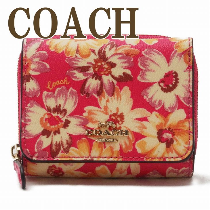 COACH 折り財布 新品 ピンク 財布 レディース コーチ 財布 COACH 三つ折り 財布 レディース ピンク 37968IMQOB