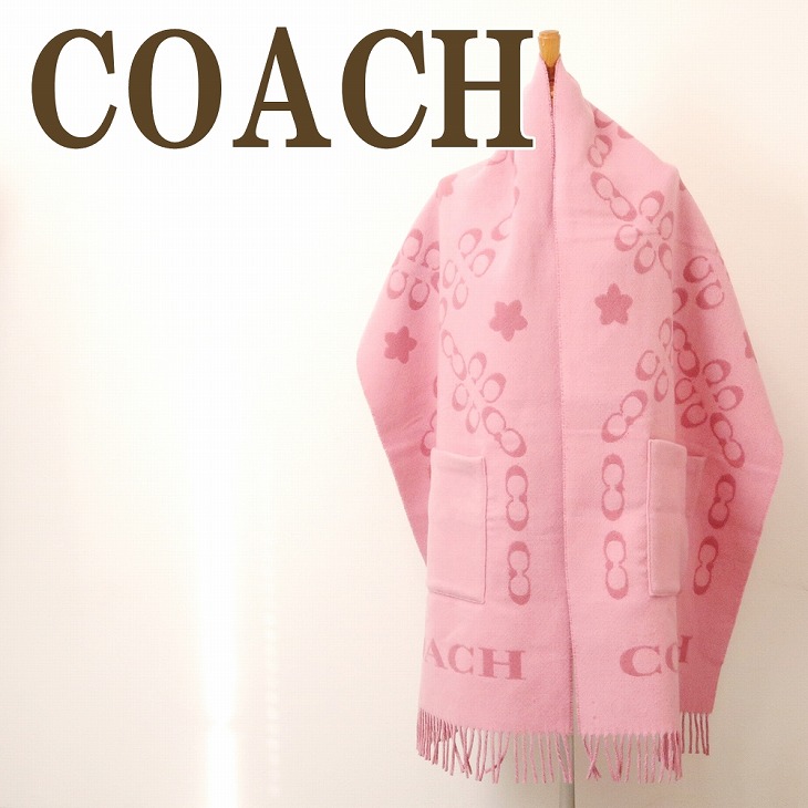 新品　COACH　マフラー　レディース コーチ COACH マフラー レディース ストール カシミヤ混 大判 ブラック