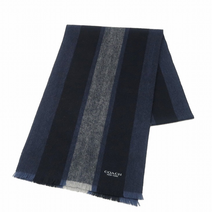 メンズ ブランド 人気 カシミヤ コーチ マフラー コーチ Coach rib ストール カシミヤ混 メンズマフラー ストール 新作 男女兼用 マフラー ランキング メンズ ブラック黒 レディース rib ブランド 人気 贅沢屋