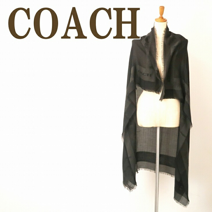 楽天市場】コーチ ストール スカーフ カシミヤ COACH cb685 blk