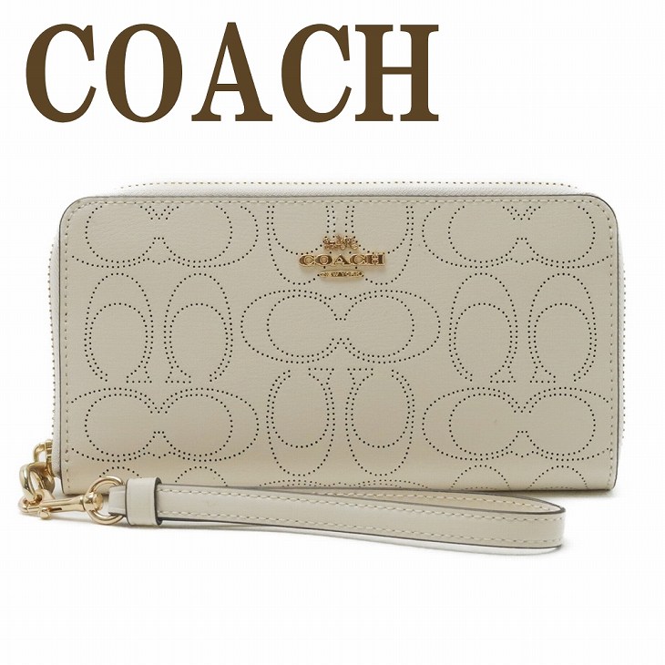 レディース財布 コーチ Coach 財布 レディース 長財布 パンチング ストラップ ラウンドファスナー C4715imchk ブランド 人気 贅沢屋