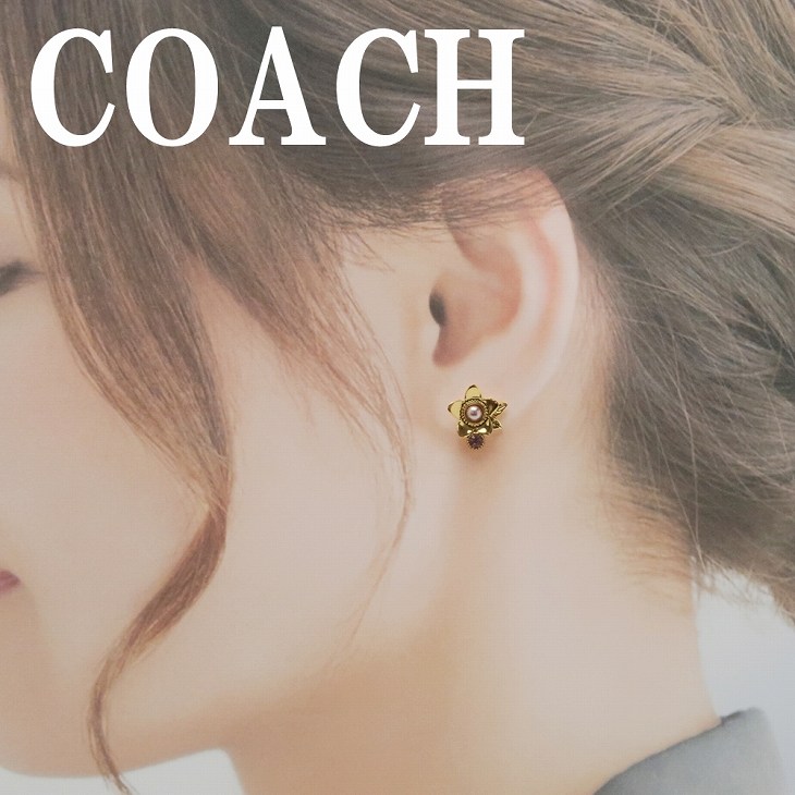 【楽天市場】コーチ COACH ピアス ハート ロゴ ラインストーン