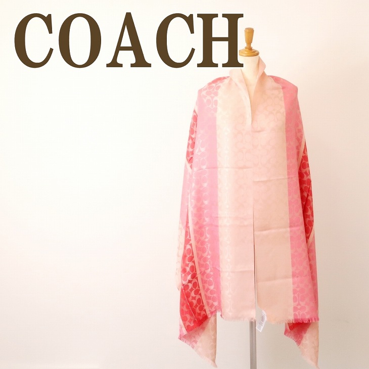 楽天市場】コーチ COACH ストール レディース スカーフ ピンク シルク