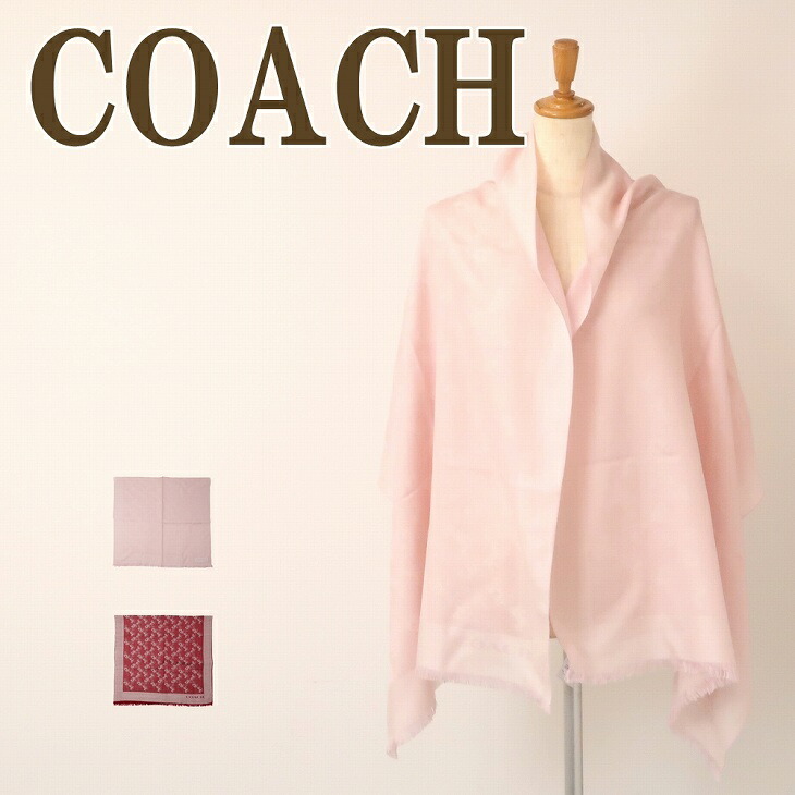 COACH コーチ　大判ストール　ピンク COACH ストール マフラー シグネチャー レディース : ZOZOTOWN