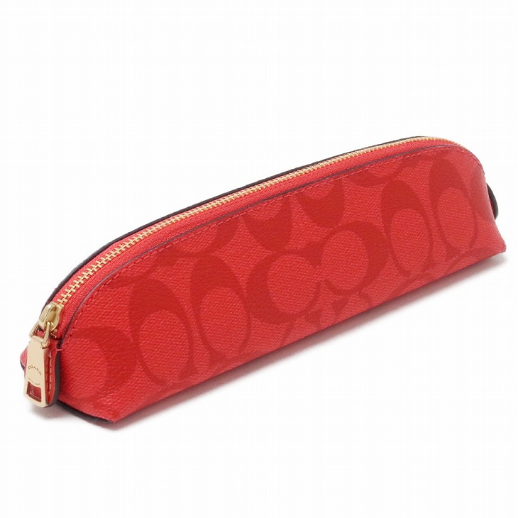 送料無料 コーチ Coach ポーチ レディース ペンシルポーチ ケース ペンシル ペンケース 筆箱 ブラシポーチ 小物入れ 男女兼用 メンズ ユニセックス Ca029qrg ブランド 人気 Fucoa Cl