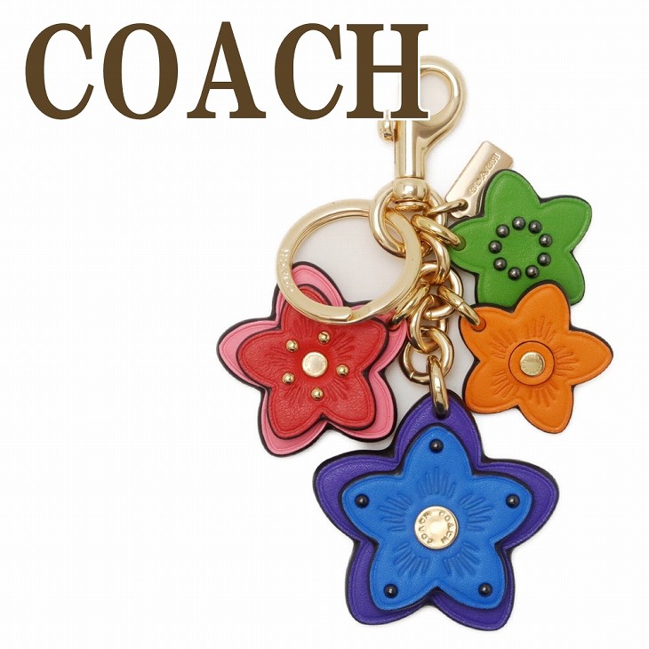 COACH コーチ キーホルダー キーリング バタフライハート フラワー