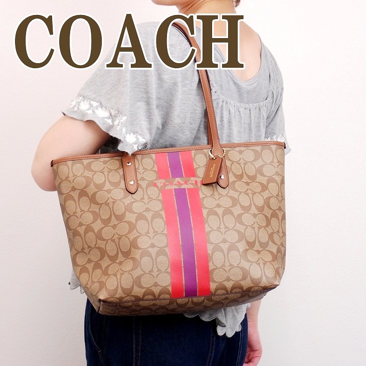 COACH トートバッグ シグネチャー PVC+rubic.us