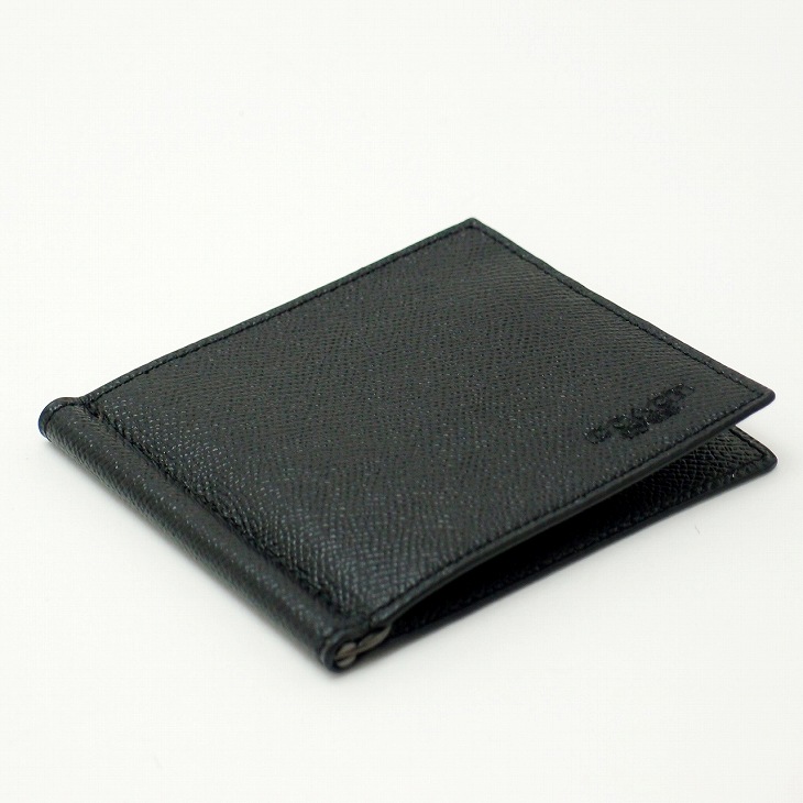【楽天市場】コーチ COACH メンズ 二つ折り財布 カードケース マネークリップ 23847BLK ブランド 人気：贅沢屋