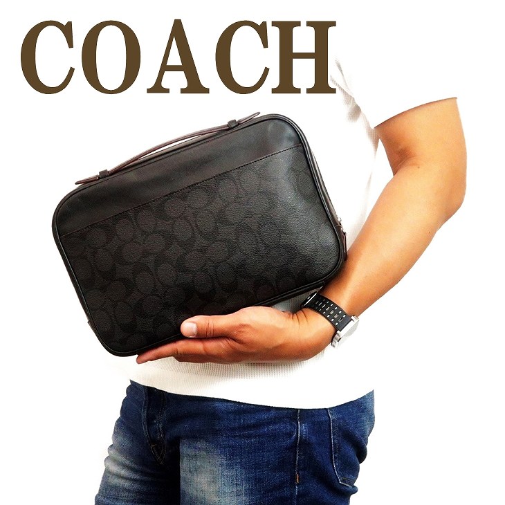 楽天市場 コーチ Coach バッグ メンズ セカンドバッグ クラッチバッグ 財布 セカンドポーチ シグネチャー n3a ブランド 人気 贅沢屋